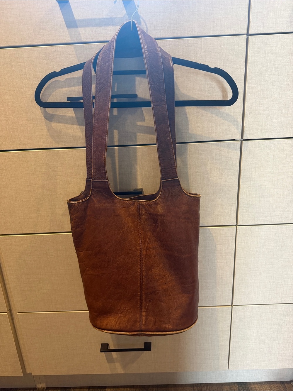 Frye Brown Leather Bucket Purse/bag